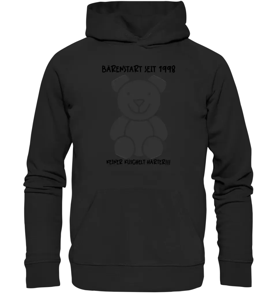 Echte Sternenkarte als Teddybär + Text • Unisex Premium Hoodie XS - 5XL aus Bio - Baumwolle für Damen & Herren • Exklusivdesign • personalisiert von HalloGeschenk.de