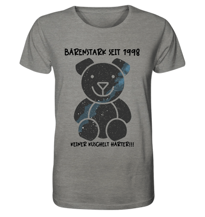 Echte Sternenkarte als Teddybär + Text • Unisex Premium T-Shirt XS - 5XL aus Bio - Baumwolle für Damen & Herren • Exklusivdesign • personalisiert von HalloGeschenk.de