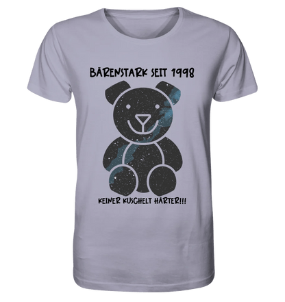 Echte Sternenkarte als Teddybär + Text • Unisex Premium T-Shirt XS - 5XL aus Bio - Baumwolle für Damen & Herren • Exklusivdesign • personalisiert von HalloGeschenk.de