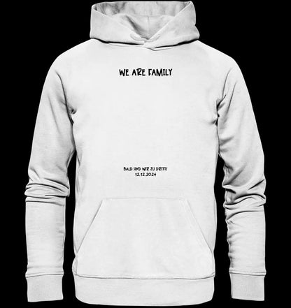 Echte Sternenkarte + Text • Kleine Familie • werdende Eltern • Unisex Premium Hoodie XS-5XL aus Bio-Baumwolle für Damen & Herren • Exklusivdesign • personalisiert