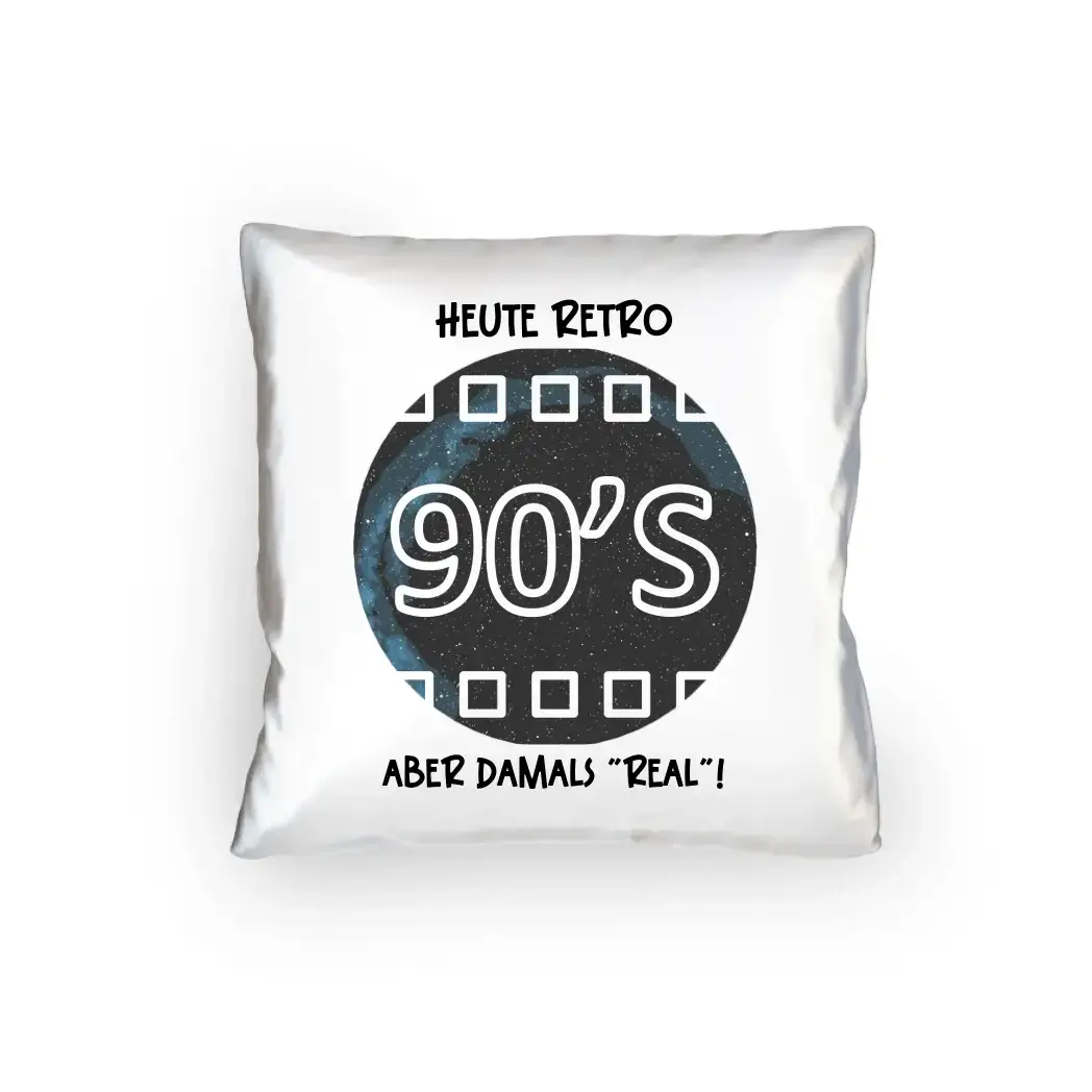 Echte Sternkarte 90s + Text • Kissen 40x40 cm • personalisiert
