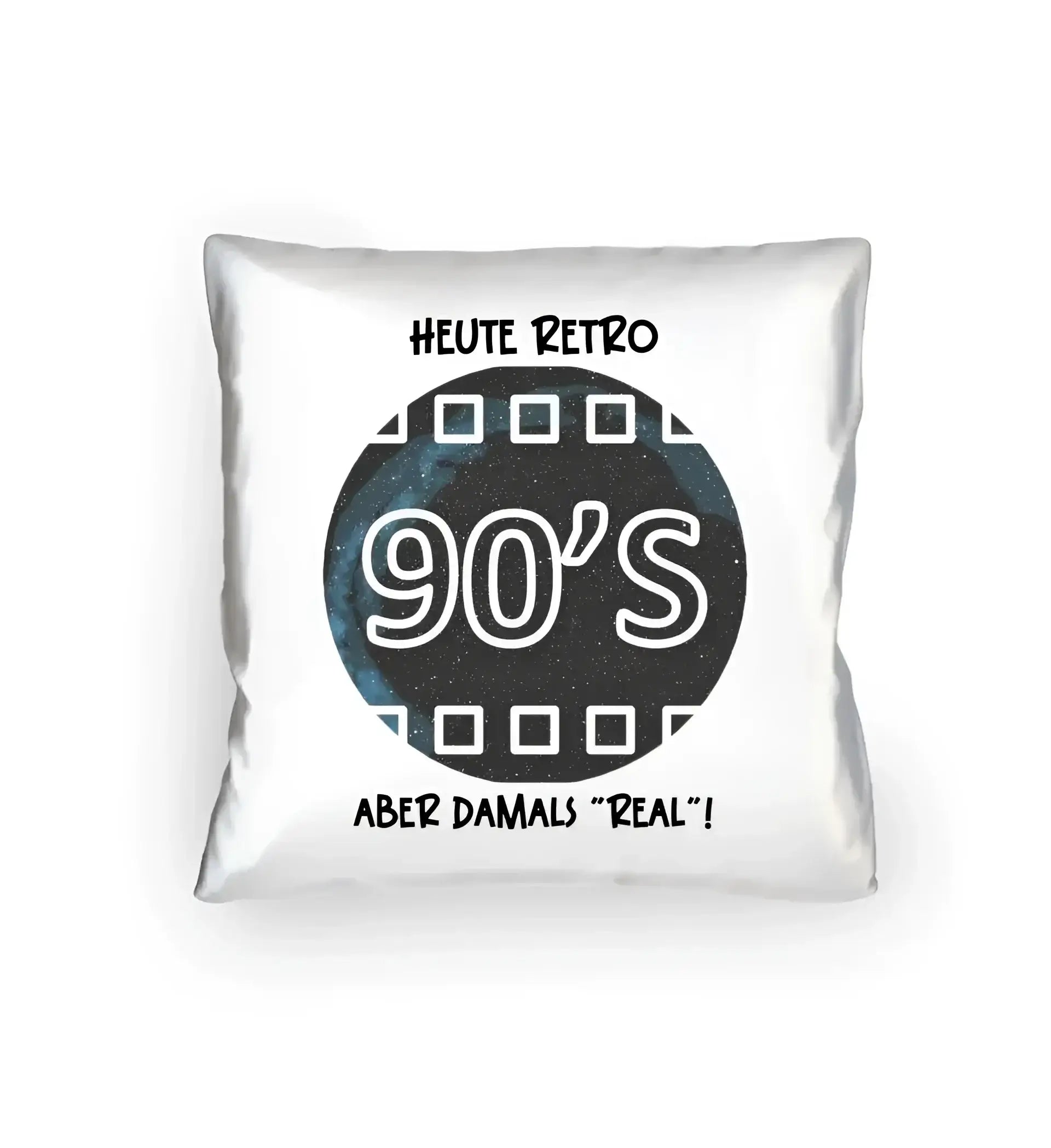Echte Sternkarte 90s + Text • Kissen 40x40 cm • personalisiert - Kissen 40x40 cm / White / 40cm-x-40cm - Customizer