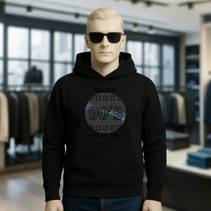 Echte Sternkarte 90s + Text • Unisex Premium Hoodie XS-5XL aus Bio-Baumwolle für Damen & Herren • Exklusivdesign • personalisiert