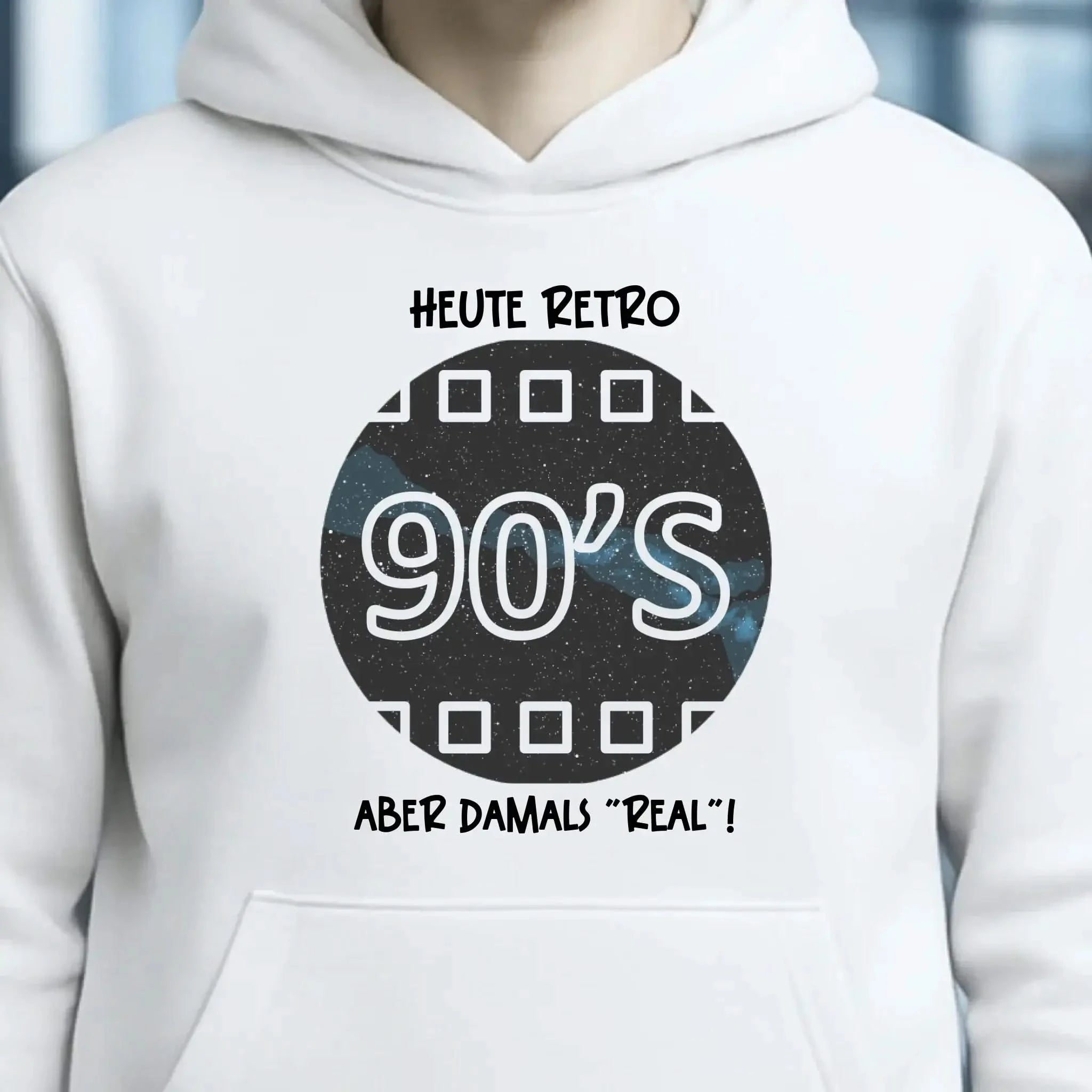 Echte Sternkarte 90s + Text • Unisex Premium Hoodie XS-5XL aus Bio-Baumwolle für Damen & Herren • Exklusivdesign • personalisiert