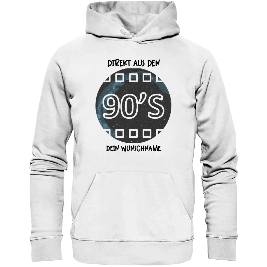 Echte Sternkarte 90s + Text • Unisex Premium Hoodie XS-5XL aus Bio-Baumwolle für Damen & Herren • Exklusivdesign • personalisiert