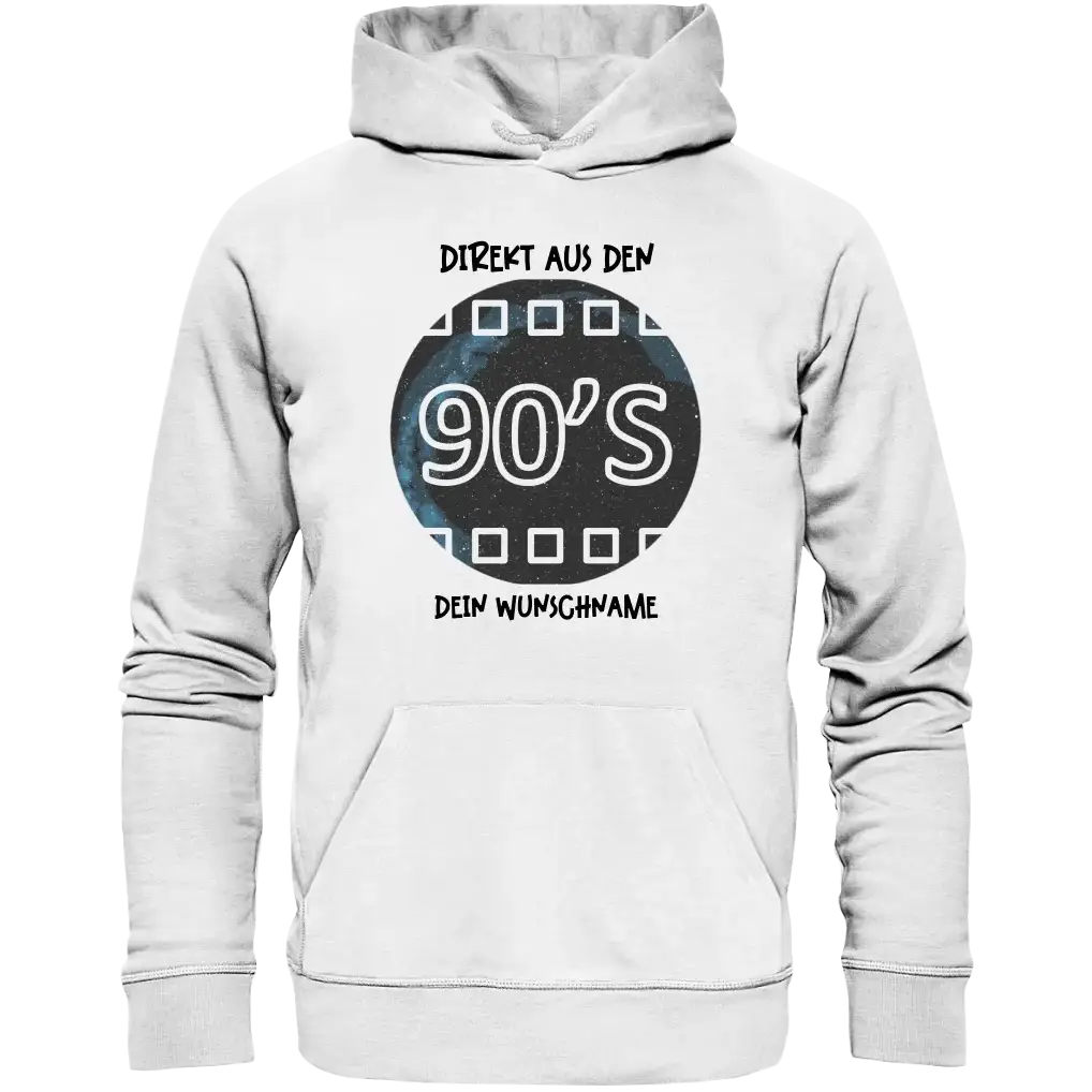 Echte Sternkarte 90s + Text • Unisex Premium Hoodie XS-5XL aus Bio-Baumwolle für Damen & Herren • Exklusivdesign • personalisiert