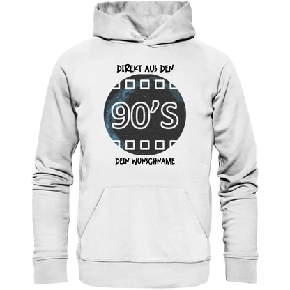 Echte Sternkarte 90s + Text • Unisex Premium Hoodie XS-5XL aus Bio-Baumwolle für Damen & Herren • Exklusivdesign • personalisiert