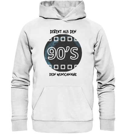 Echte Sternkarte 90s + Text • Unisex Premium Hoodie XS - 5XL aus Bio - Baumwolle für Damen & Herren • Exklusivdesign • personalisiert von HalloGeschenk.de