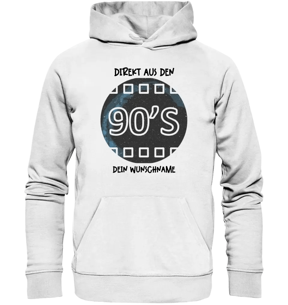 Echte Sternkarte 90s + Text • Unisex Premium Hoodie XS - 5XL aus Bio - Baumwolle für Damen & Herren • Exklusivdesign • personalisiert von HalloGeschenk.de