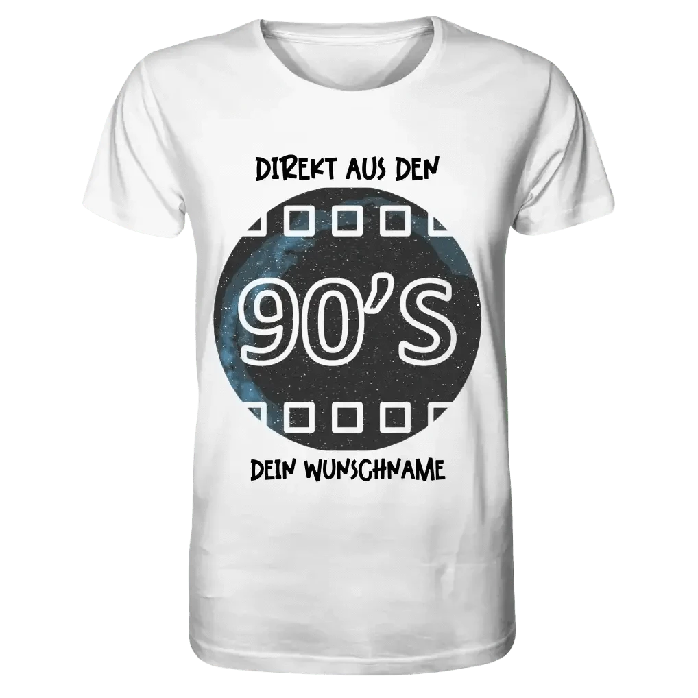 Echte Sternkarte 90s + Text • Unisex Premium T-Shirt XS-5XL aus Bio-Baumwolle für Damen & Herren • Exklusivdesign • personalisiert