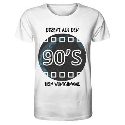 Echte Sternkarte 90s + Text • Unisex Premium T-Shirt XS-5XL aus Bio-Baumwolle für Damen & Herren • Exklusivdesign • personalisiert