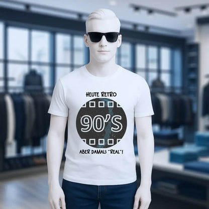 Echte Sternkarte 90s + Text • Unisex Premium T-Shirt XS-5XL aus Bio-Baumwolle für Damen & Herren • Exklusivdesign • personalisiert