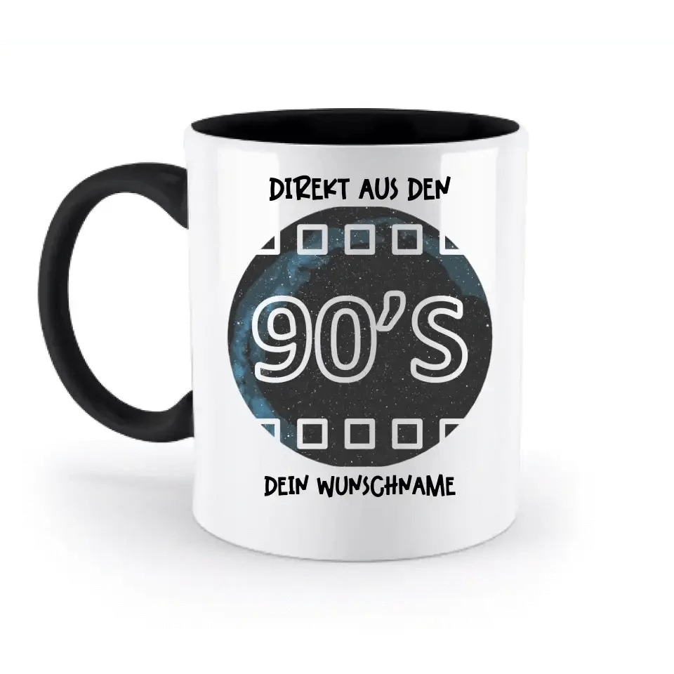 Echte Sternkarte 90s + Text • zweifarbige Tasse • Exklusivdesign • personalisiert