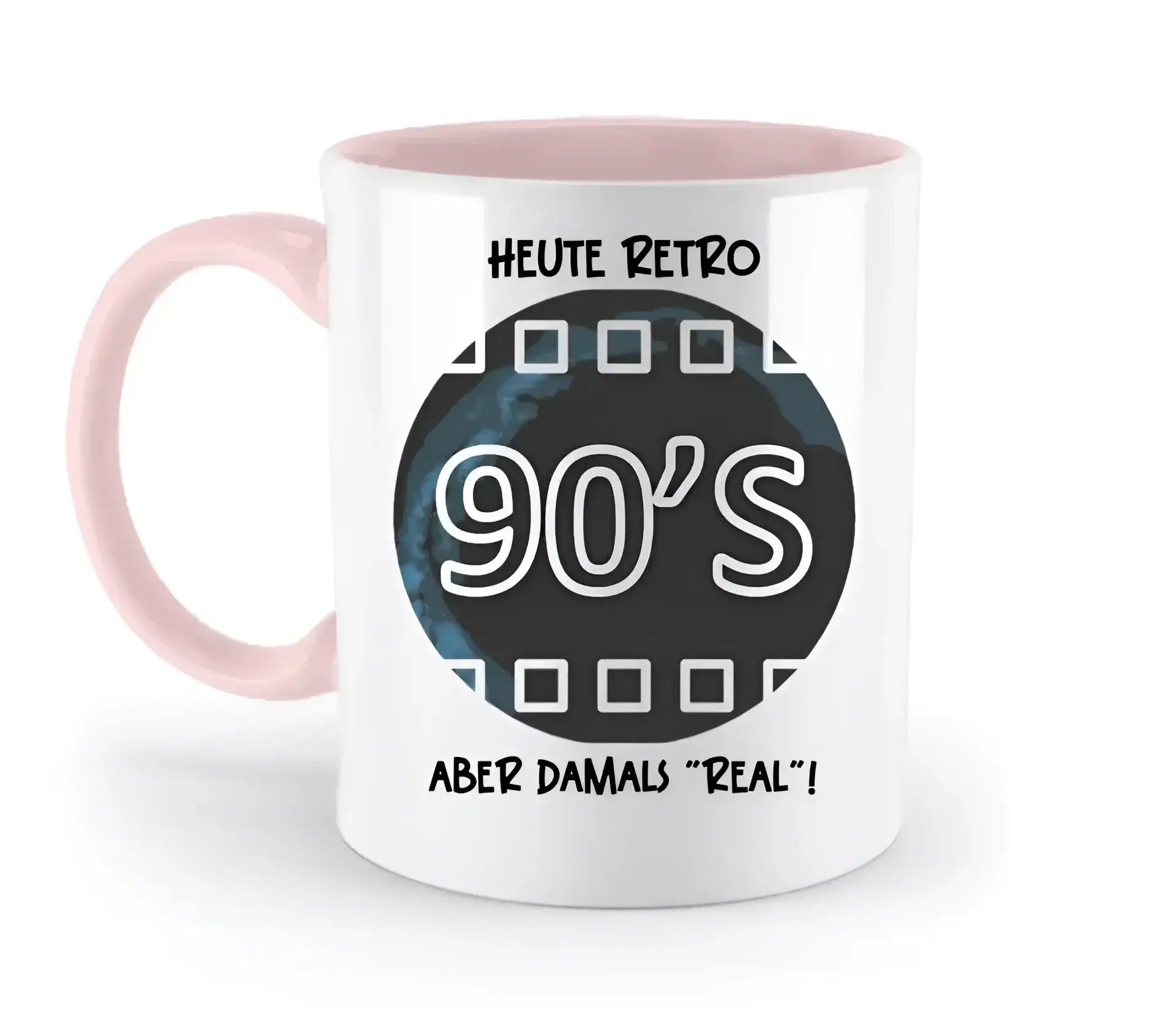 Echte Sternkarte 90s + Text • zweifarbige Tasse • Exklusivdesign • personalisiert - zweifarbige Tasse
