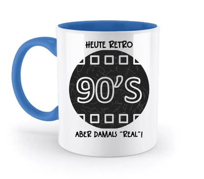 Echte Sternkarte 90s + Text • zweifarbige Tasse • Exklusivdesign • personalisiert von HalloGeschenk.de