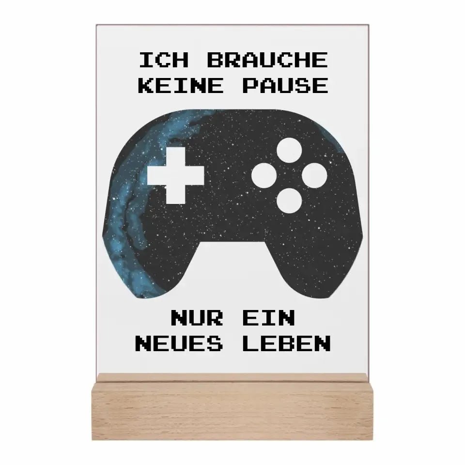 Echte Sternkarte als Controller + Text • Acrylaufsteller 15x20 cm mit oder ohne Gravur • personalisiert von HalloGeschenk.de