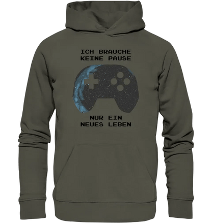 Echte Sternkarte als Controller + Text • Unisex Premium Hoodie XS - 5XL aus Bio - Baumwolle für Damen & Herren • Exklusivdesign • personalisiert von HalloGeschenk.de