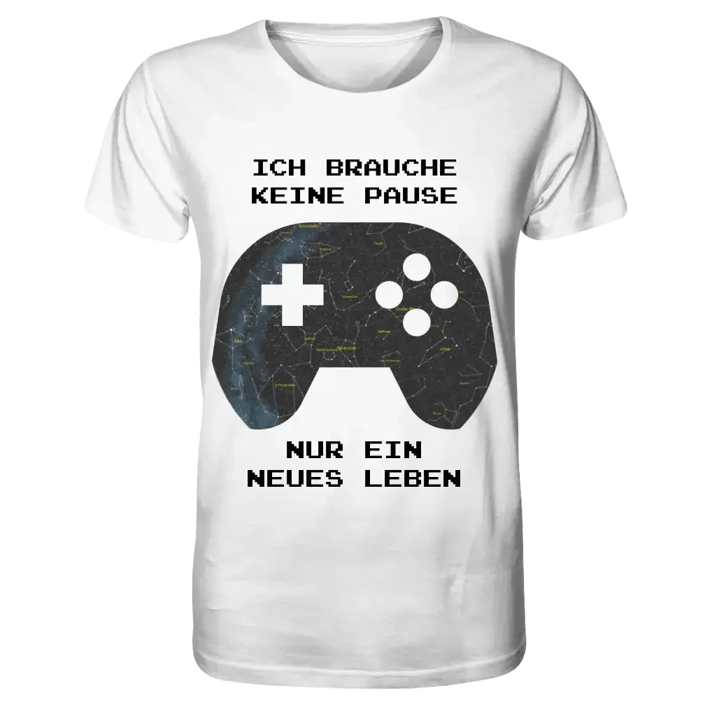 Echte Sternkarte als Controller + Text • Unisex Premium T-Shirt XS-5XL aus Bio-Baumwolle für Damen & Herren • Exklusivdesign • personalisiert