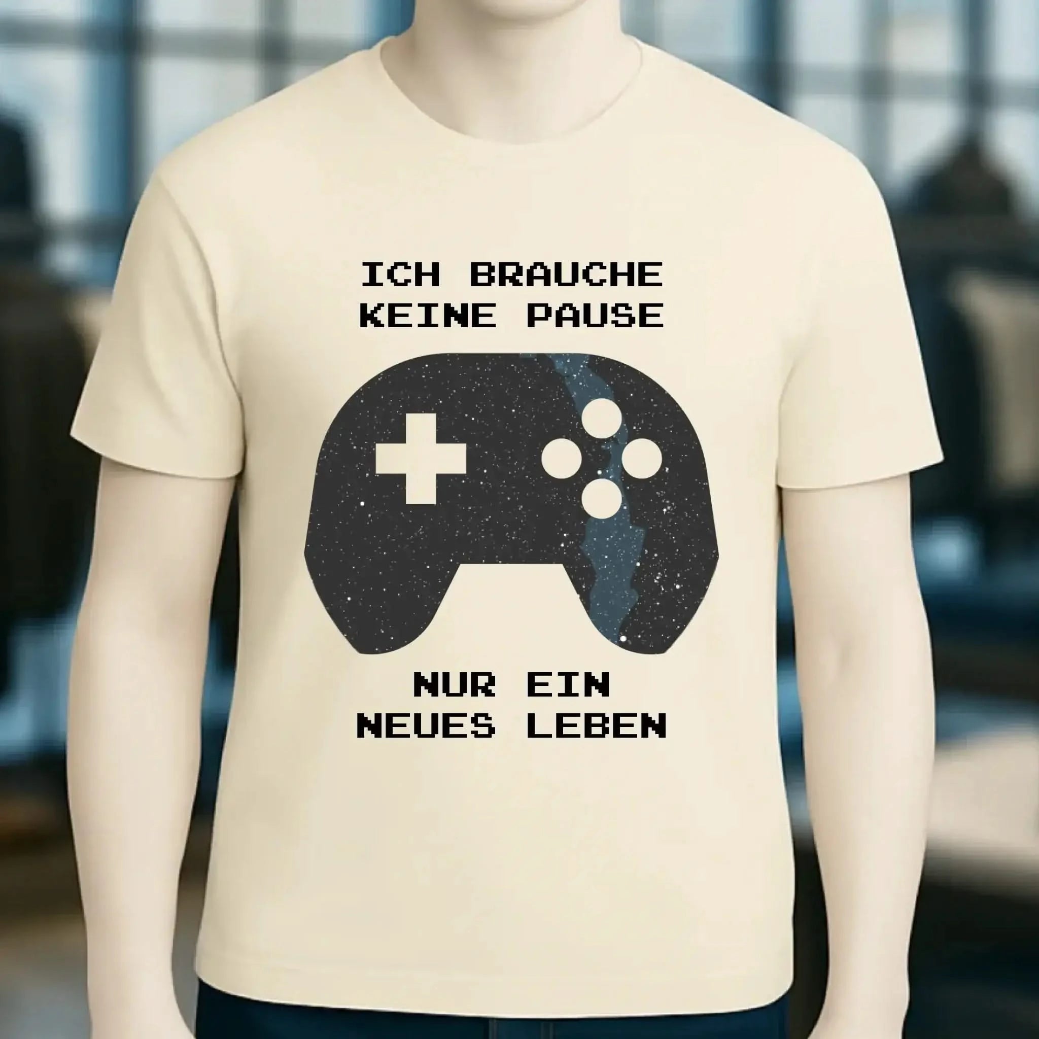 Echte Sternkarte als Controller + Text • Unisex Premium T-Shirt XS-5XL aus Bio-Baumwolle für Damen & Herren • Exklusivdesign • personalisiert