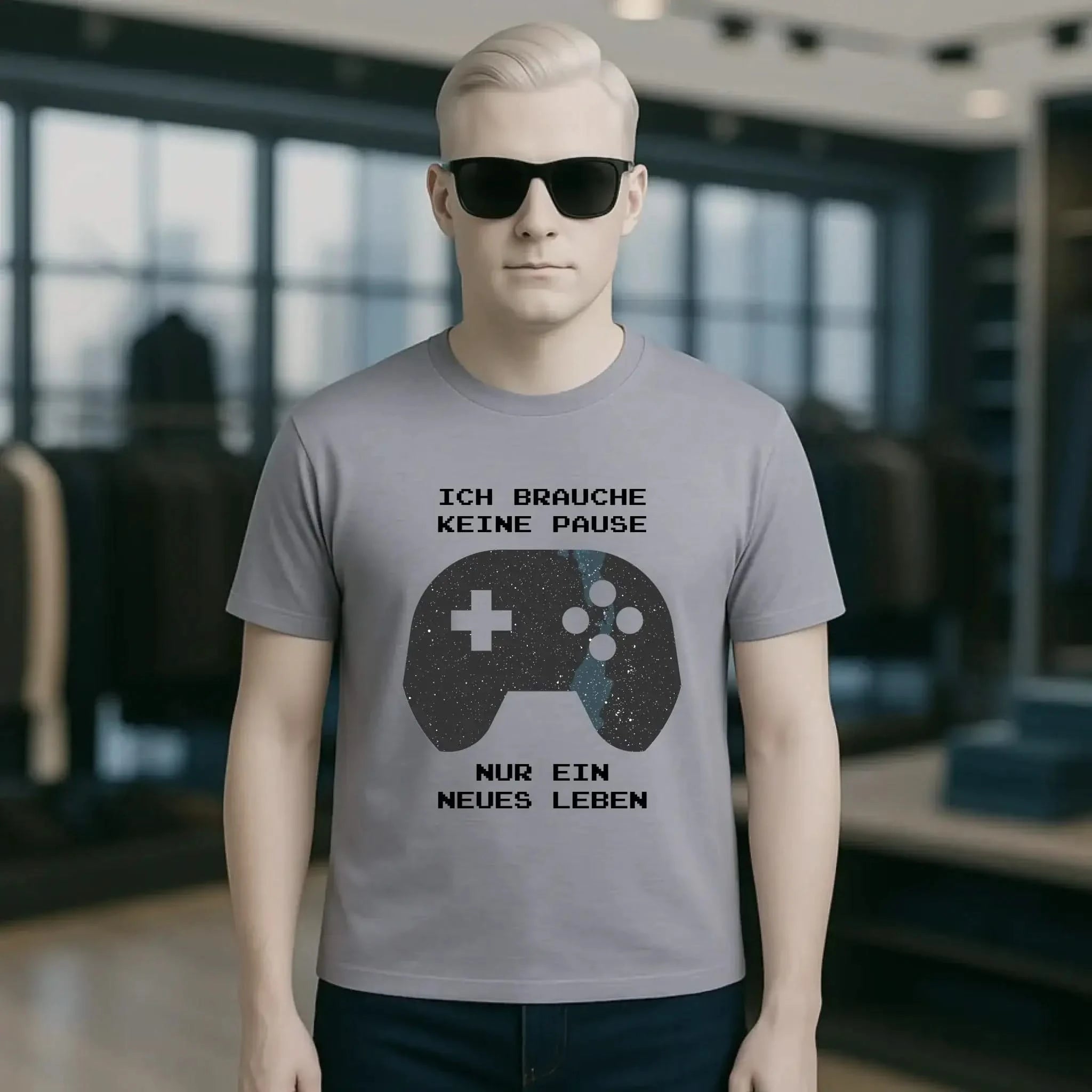 Echte Sternkarte als Controller + Text • Unisex Premium T-Shirt XS-5XL aus Bio-Baumwolle für Damen & Herren • Exklusivdesign • personalisiert