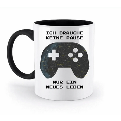 Echte Sternkarte als Controller + Text • zweifarbige Tasse • Exklusivdesign • personalisiert