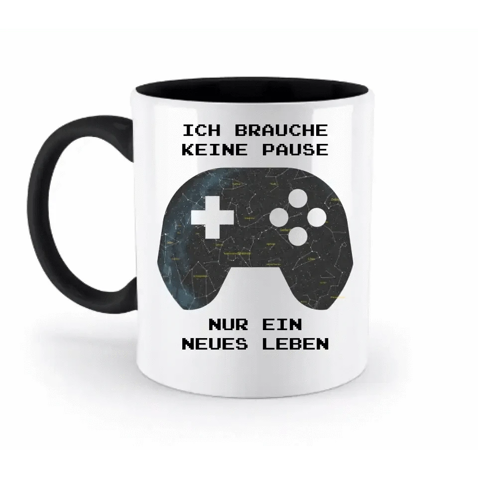 Echte Sternkarte als Controller + Text • zweifarbige Tasse • Exklusivdesign • personalisiert