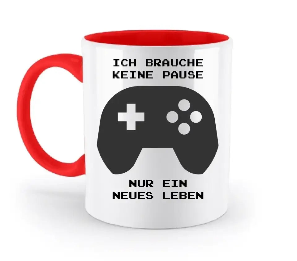 Echte Sternkarte als Controller + Text • zweifarbige Tasse • Exklusivdesign • personalisiert - zweifarbige Tasse