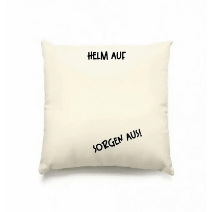 Echte Sternkarte als Helm + Text • Kissen 40x40 cm • personalisiert