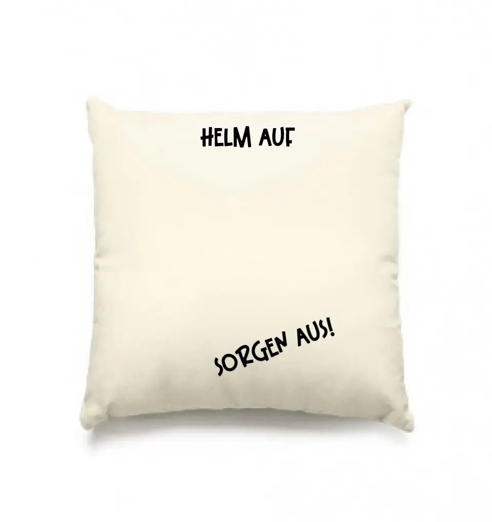 Echte Sternkarte als Helm + Text • Kissen 40x40 cm • personalisiert von HalloGeschenk.de