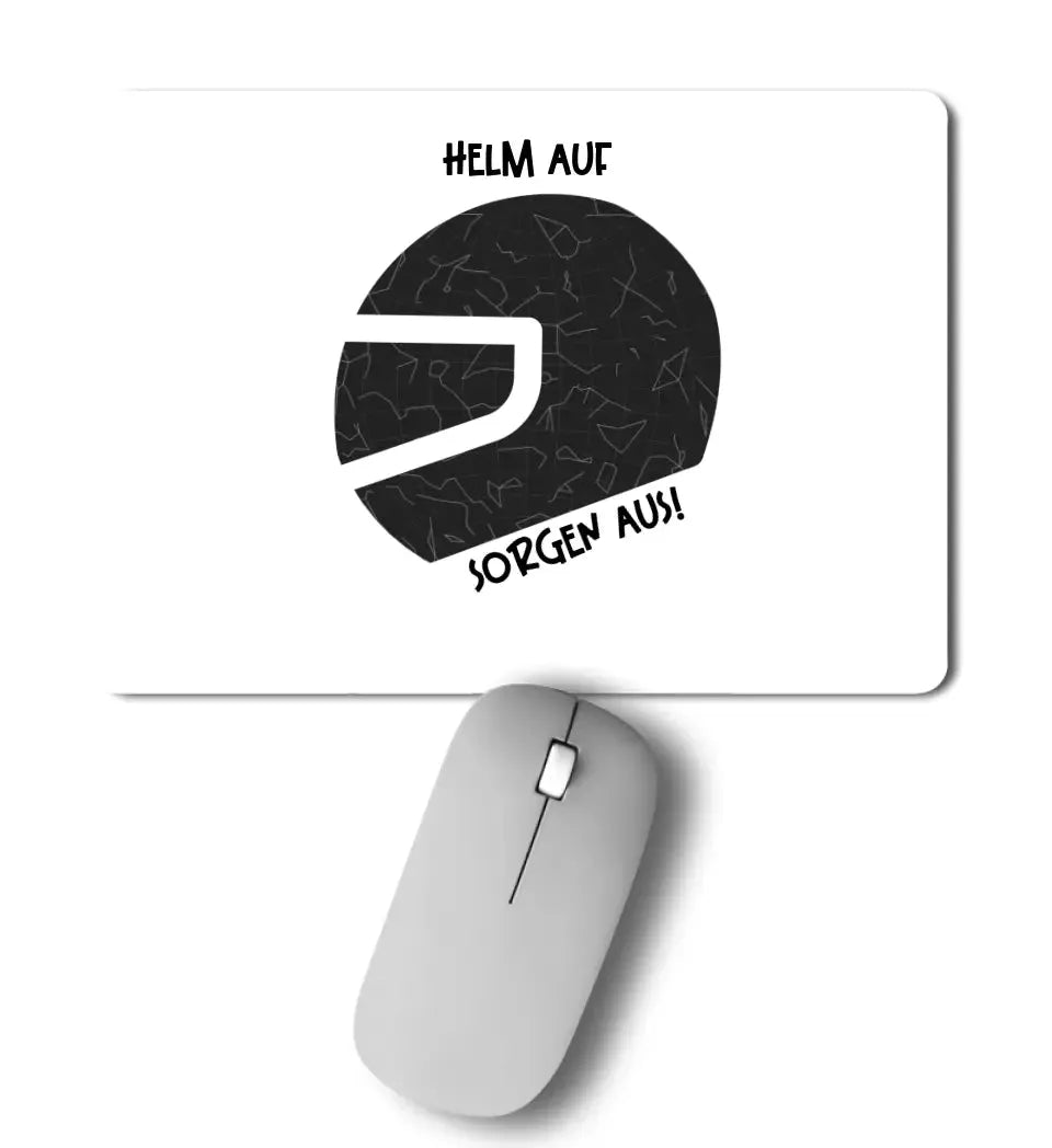 Echte Sternkarte als Helm + Text • Mousepad • Exklusivdesign • personalisiert von HalloGeschenk.de