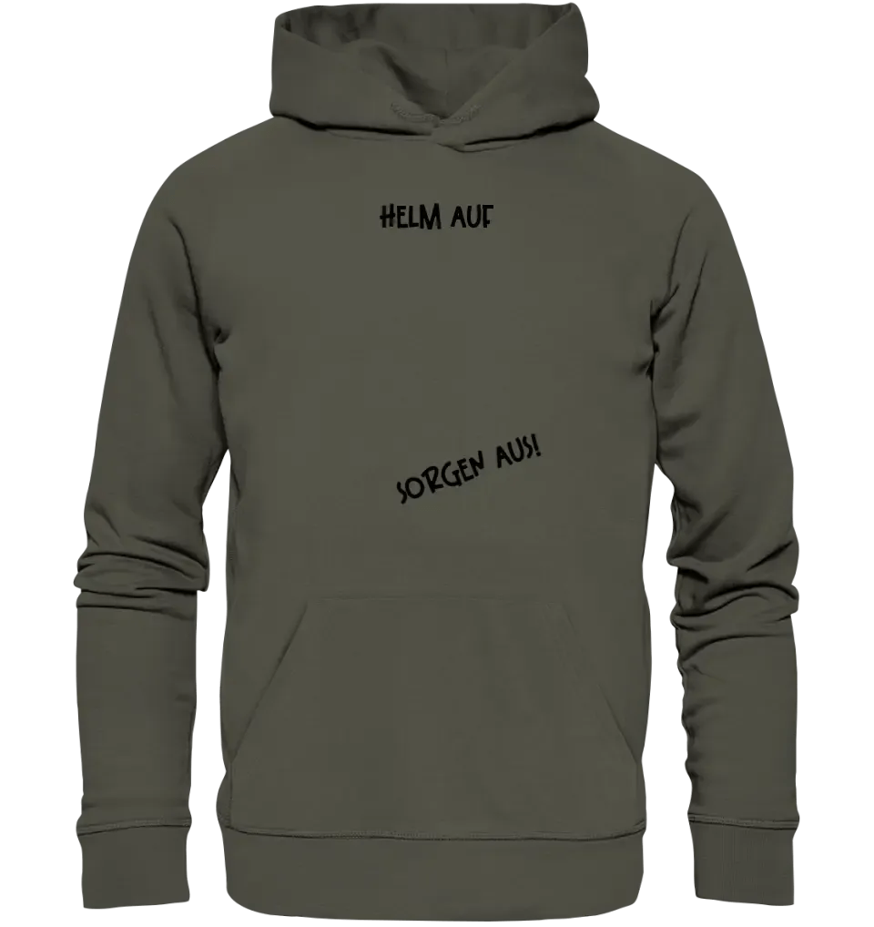 Echte Sternkarte als Helm + Text • Unisex Premium Hoodie XS - 5XL aus Bio - Baumwolle für Damen & Herren • Exklusivdesign • personalisiert von HalloGeschenk.de