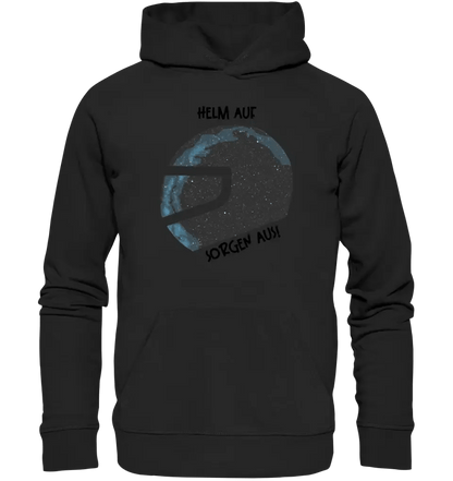 Echte Sternkarte als Helm + Text • Unisex Premium Hoodie XS - 5XL aus Bio - Baumwolle für Damen & Herren • Exklusivdesign • personalisiert von HalloGeschenk.de