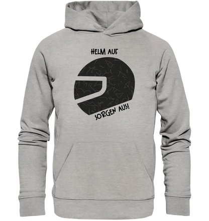 Echte Sternkarte als Helm + Text • Unisex Premium Hoodie XS - 5XL aus Bio - Baumwolle für Damen & Herren • Exklusivdesign • personalisiert von HalloGeschenk.de