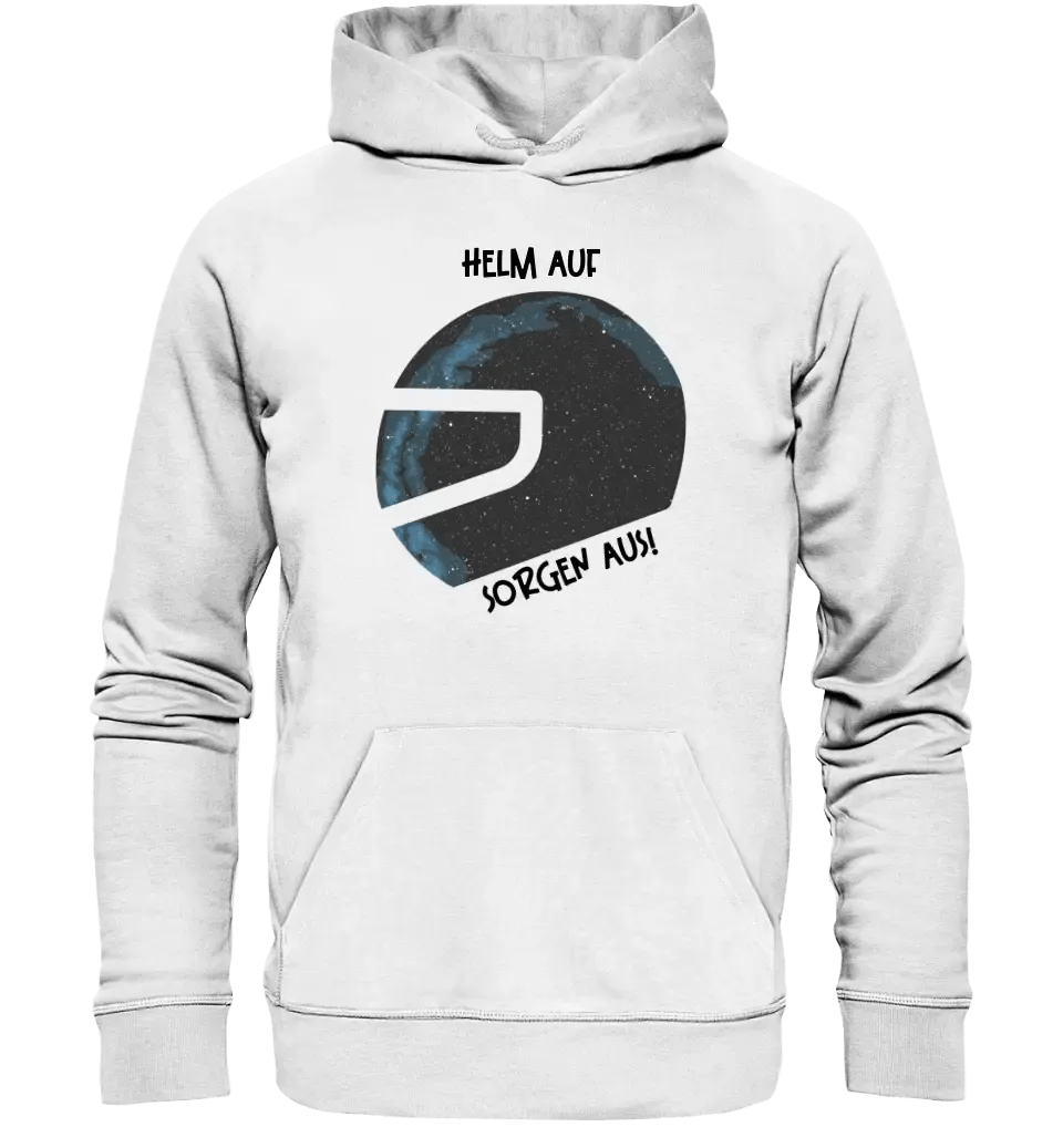 Echte Sternkarte als Helm + Text • Unisex Premium Hoodie XS - 5XL aus Bio - Baumwolle für Damen & Herren • Exklusivdesign • personalisiert von HalloGeschenk.de