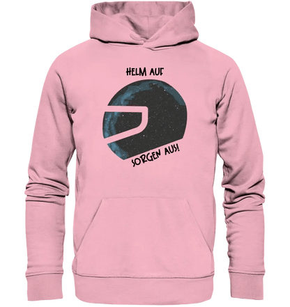 Echte Sternkarte als Helm + Text • Unisex Premium Hoodie XS - 5XL aus Bio - Baumwolle für Damen & Herren • Exklusivdesign • personalisiert von HalloGeschenk.de