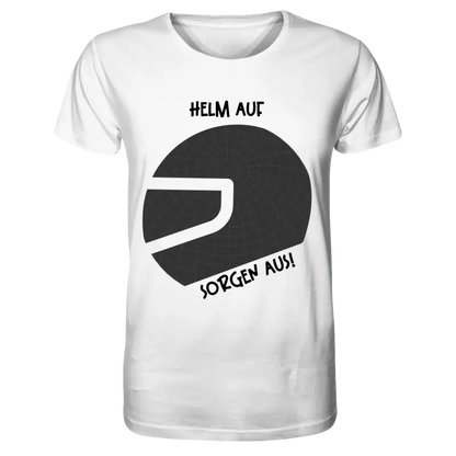 Echte Sternkarte als Helm + Text • Unisex Premium T-Shirt XS-5XL aus Bio-Baumwolle für Damen & Herren • Exklusivdesign • personalisiert