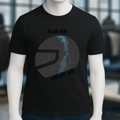Echte Sternkarte als Helm + Text • Unisex Premium T-Shirt XS-5XL aus Bio-Baumwolle für Damen & Herren • Exklusivdesign • personalisiert