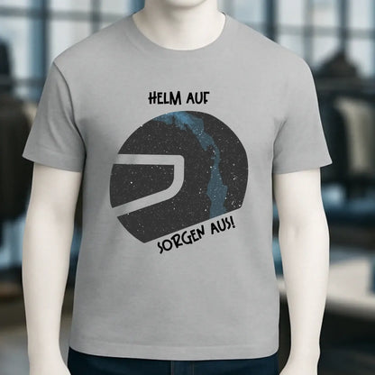 Echte Sternkarte als Helm + Text • Unisex Premium T-Shirt XS-5XL aus Bio-Baumwolle für Damen & Herren • Exklusivdesign • personalisiert