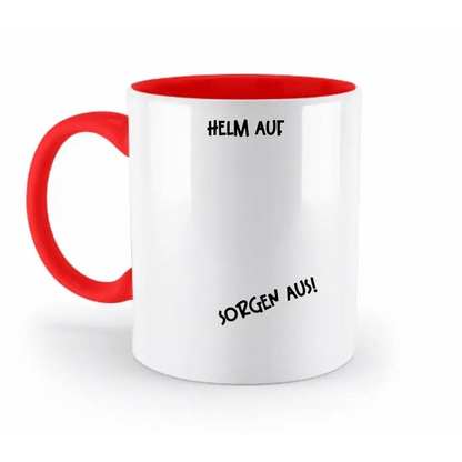 Echte Sternkarte als Helm + Text • zweifarbige Tasse • Exklusivdesign • personalisiert