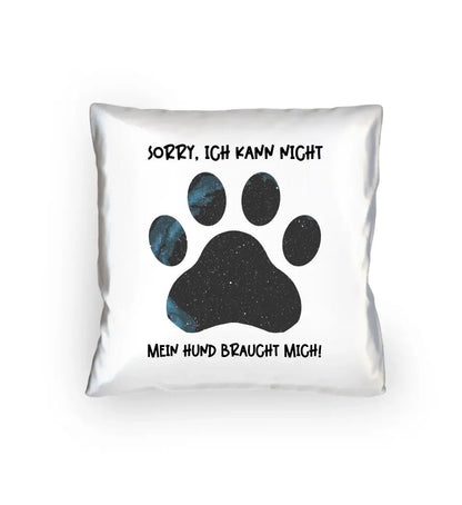 Echte Sternkarte als Hundepfote + Text • Hund • Kissen 40x40 cm • personalisiert von HalloGeschenk.de