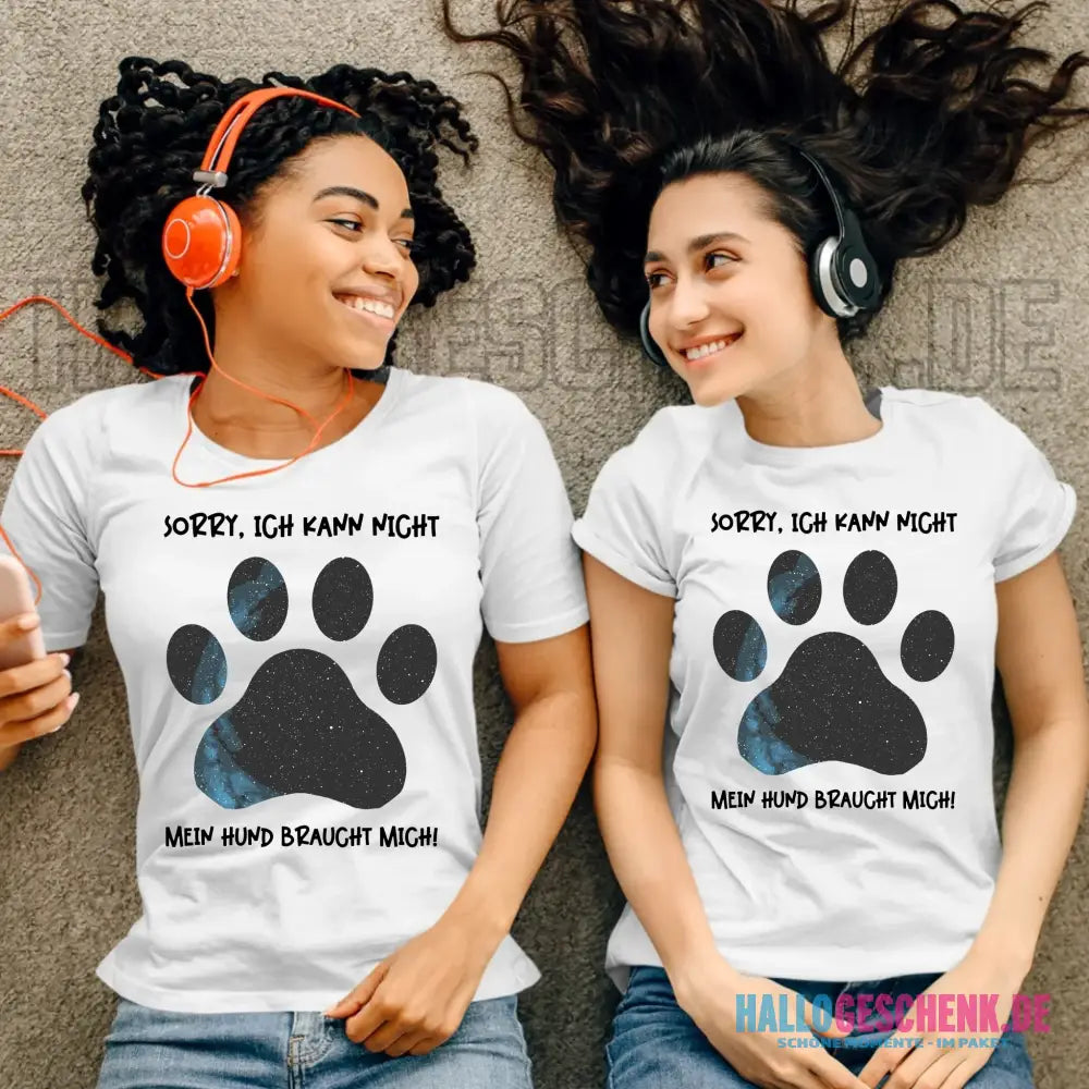 Echte Sternkarte als Hundepfote + Text • Hund • Ladies Premium T-Shirt XS-2XL aus Bio-Baumwolle für Damen • Exklusivdesign • personalisiert