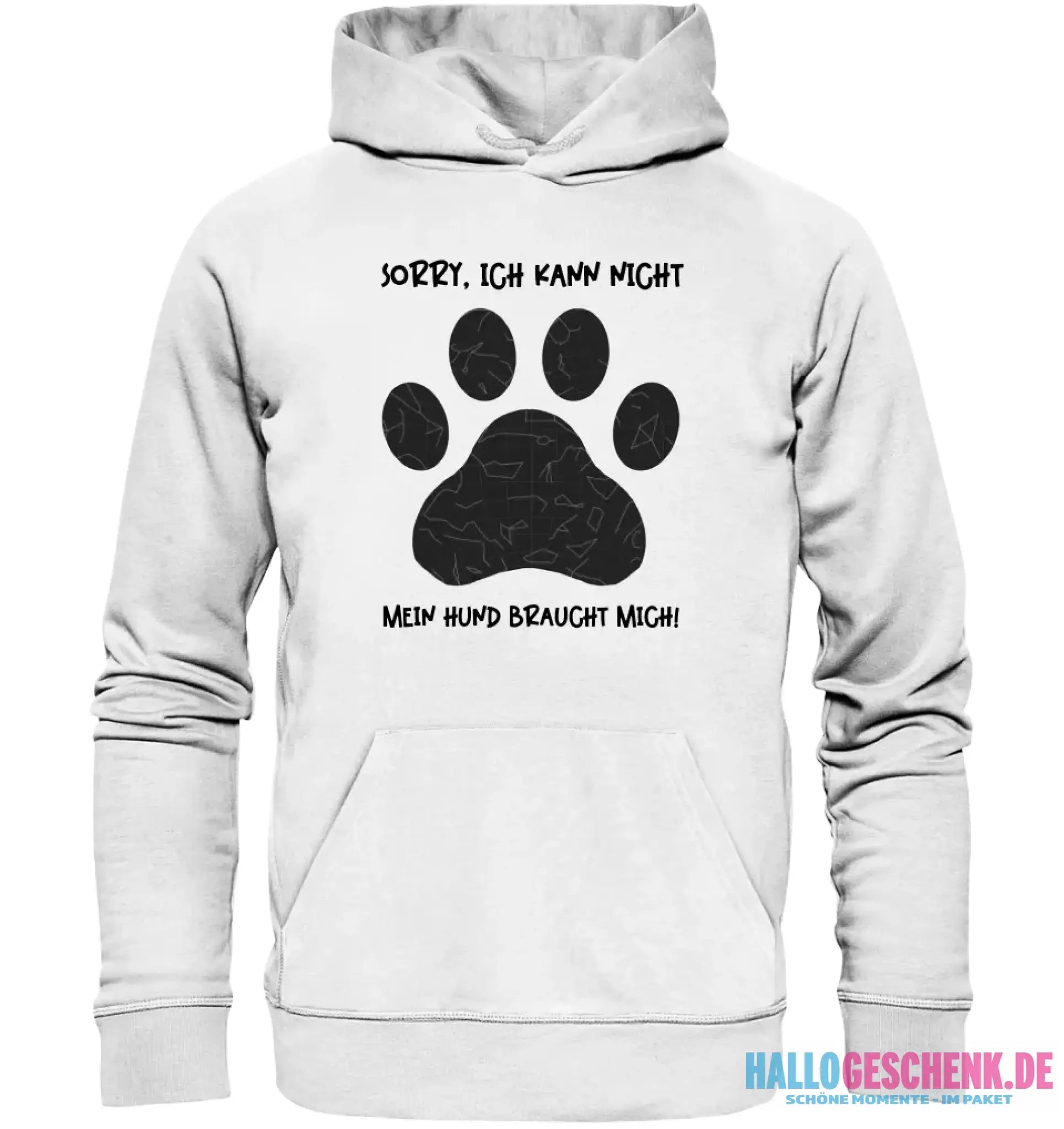 Echte Sternkarte als Hundepfote + Text • Hund • Unisex Premium Hoodie XS-5XL aus Bio-Baumwolle für Damen & Herren • Exklusivdesign • personalisiert