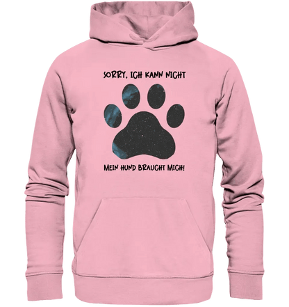 Echte Sternkarte als Hundepfote + Text • Hund • Unisex Premium Hoodie XS - 5XL aus Bio - Baumwolle für Damen & Herren • Exklusivdesign • personalisiert von HalloGeschenk.de