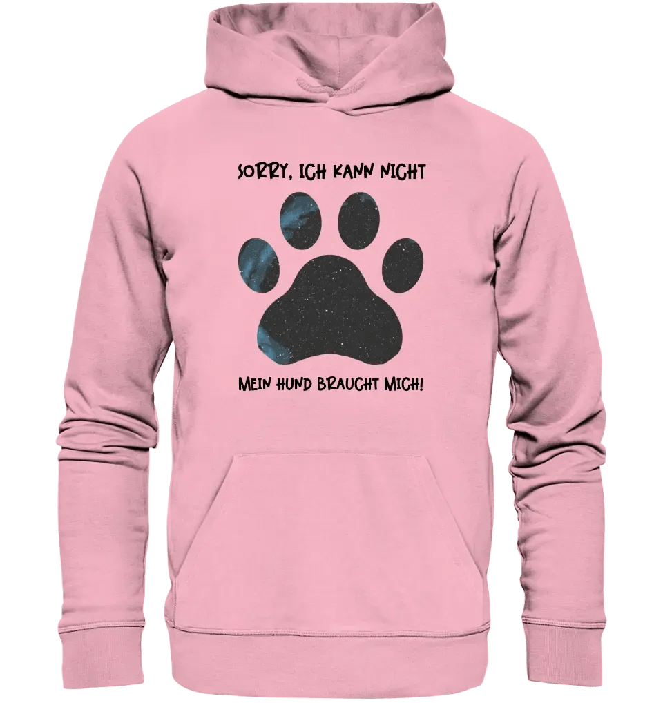 Echte Sternkarte als Hundepfote + Text • Hund • Unisex Premium Hoodie XS - 5XL aus Bio - Baumwolle für Damen & Herren • Exklusivdesign • personalisiert von HalloGeschenk.de