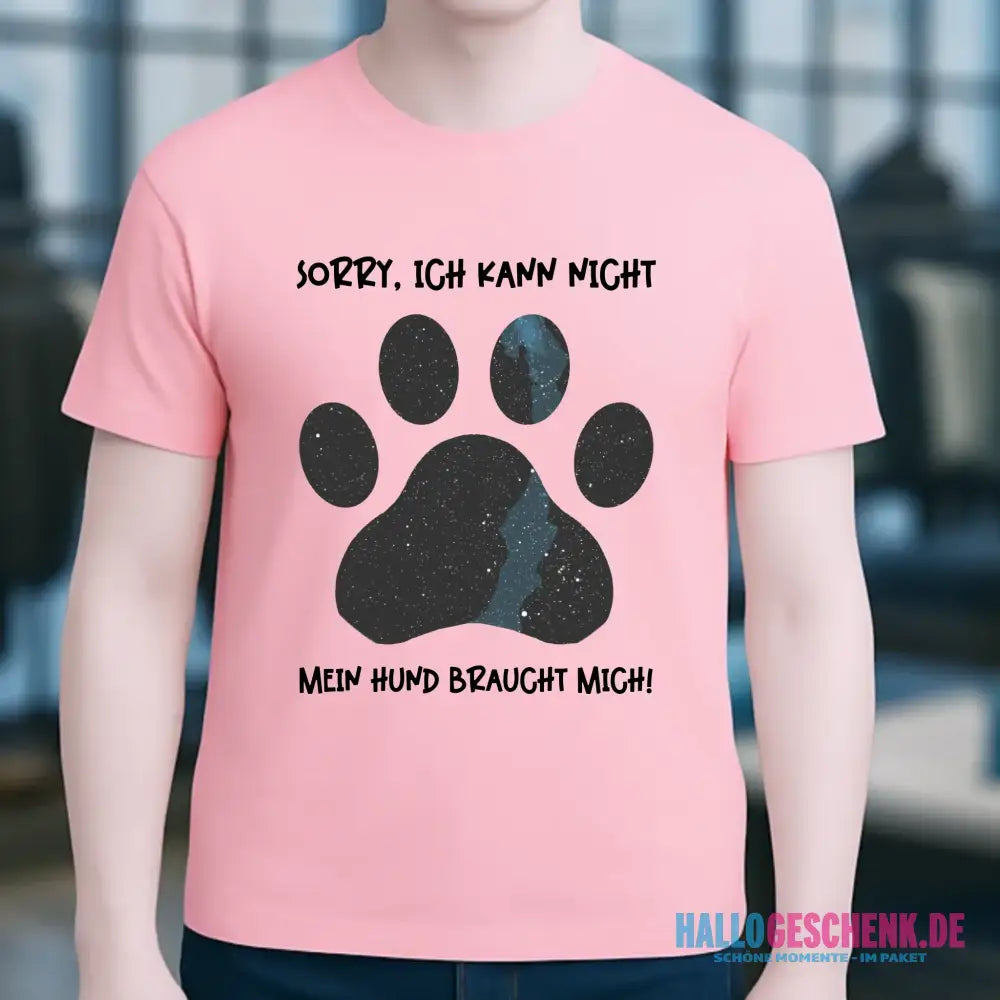 Echte Sternkarte als Hundepfote + Text • Hund • Unisex Premium T-Shirt XS-5XL aus Bio-Baumwolle für Damen & Herren • Exklusivdesign • personalisiert