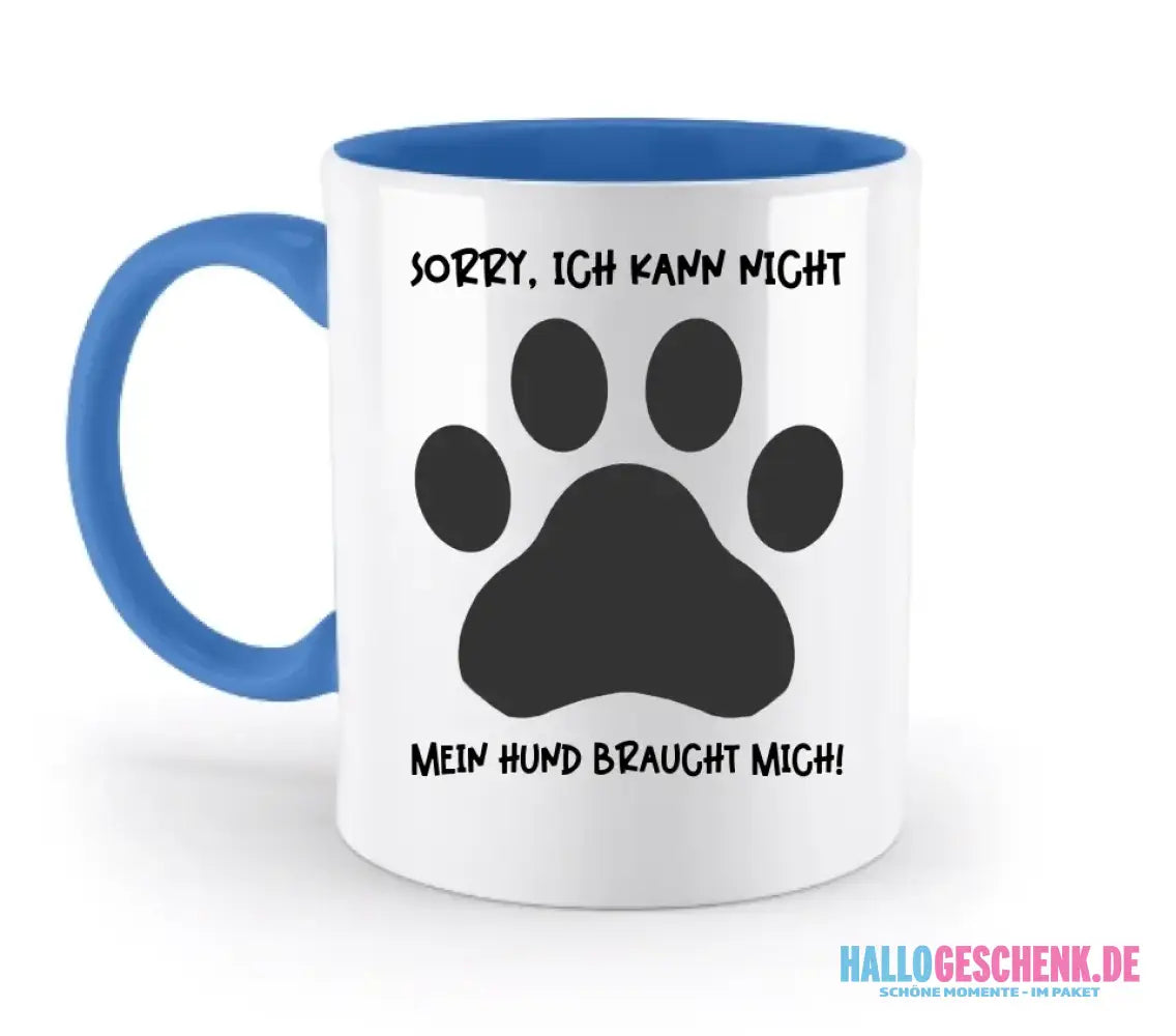 Echte Sternkarte als Hundepfote + Text • Hund • zweifarbige Tasse • Exklusivdesign • personalisiert