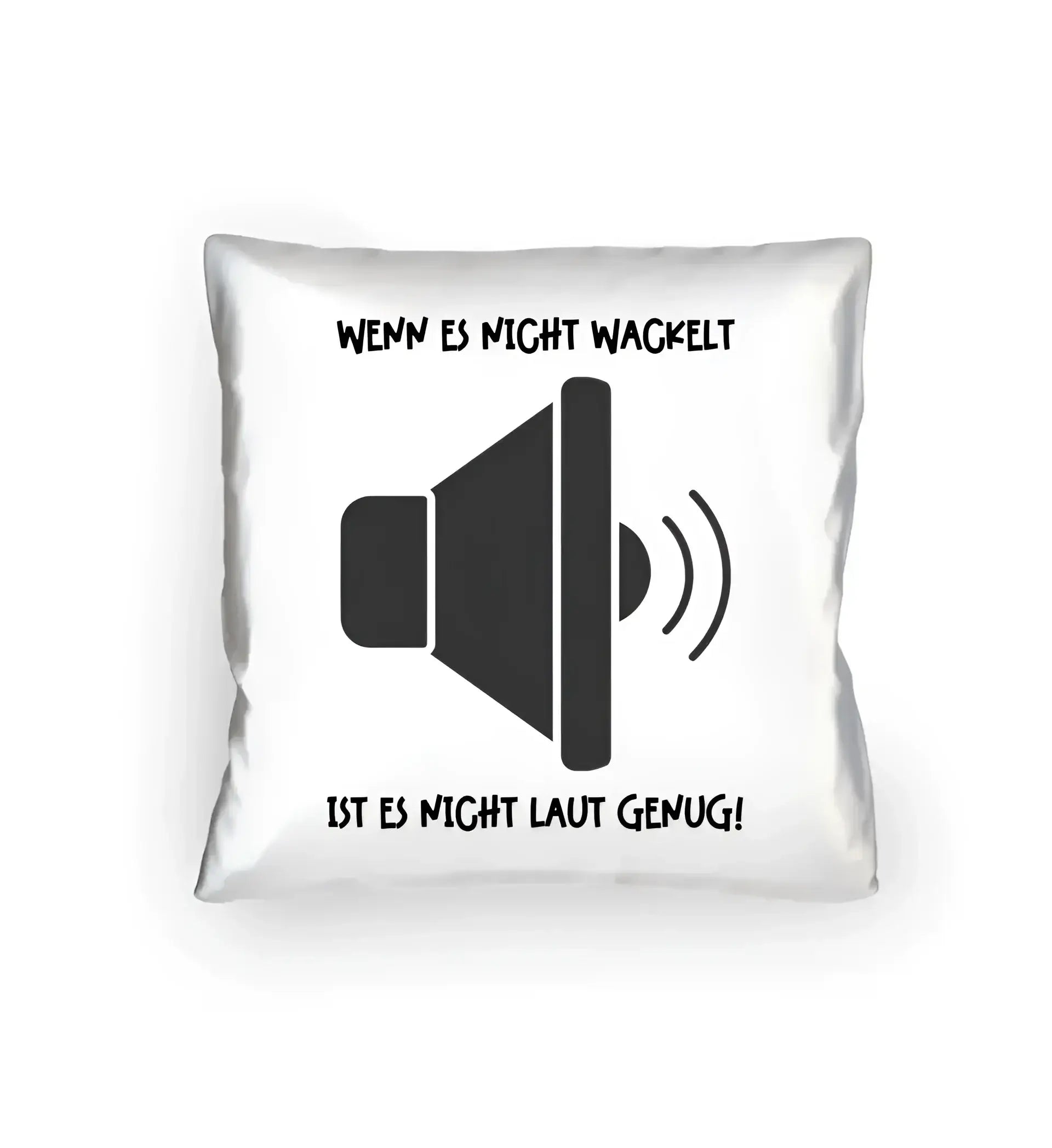 Echte Sternkarte als Lautsprecher + Text • Musik • Kissen 40x40 cm • personalisiert - Kissen 40x40 cm / White