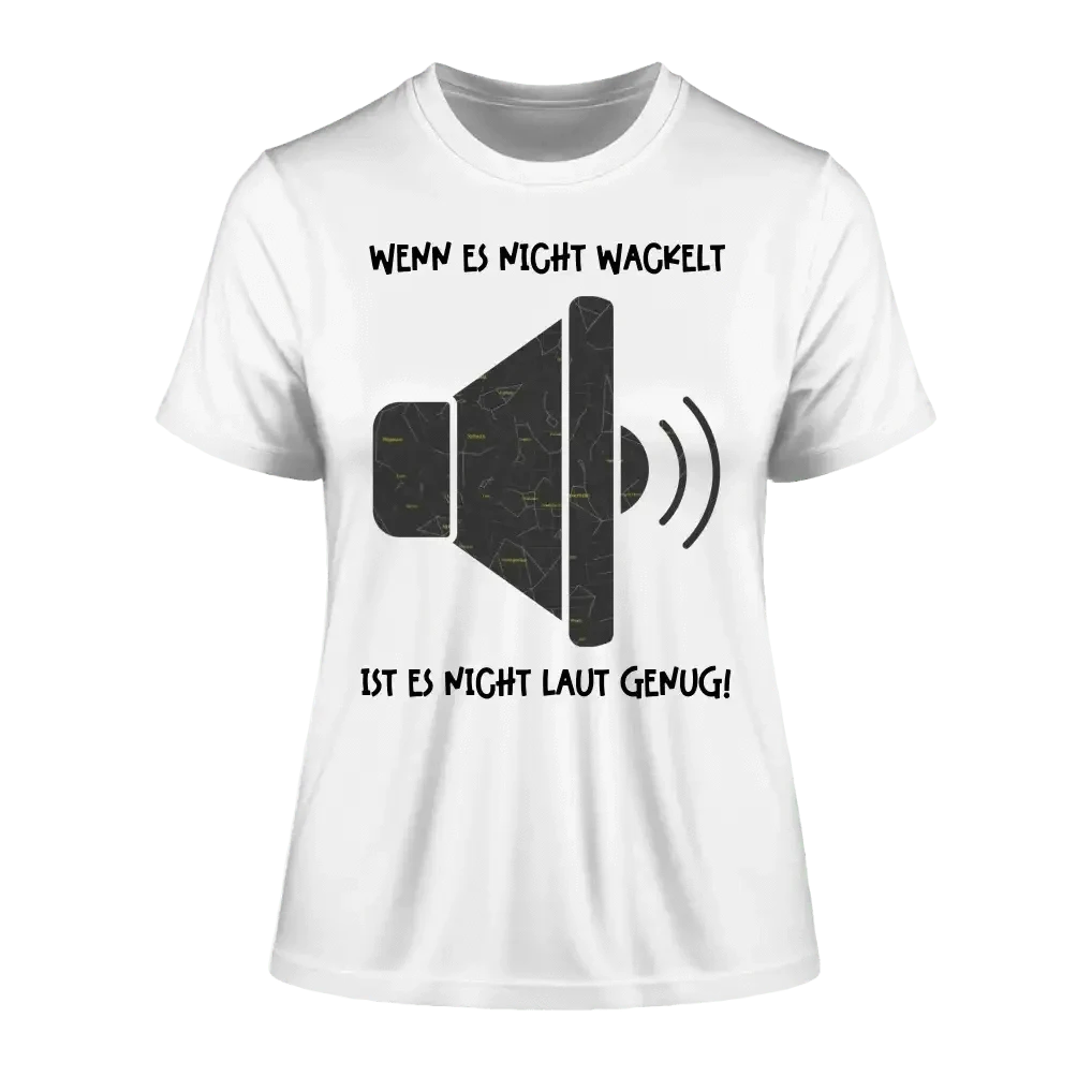 Echte Sternkarte als Lautsprecher + Text • Musik • Ladies Premium T-Shirt XS-2XL aus Bio-Baumwolle für Damen • Exklusivdesign • personalisiert