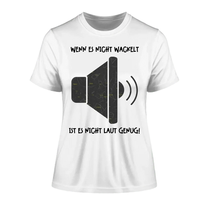 Echte Sternkarte als Lautsprecher + Text • Musik • Ladies Premium T-Shirt XS-2XL aus Bio-Baumwolle für Damen • Exklusivdesign • personalisiert