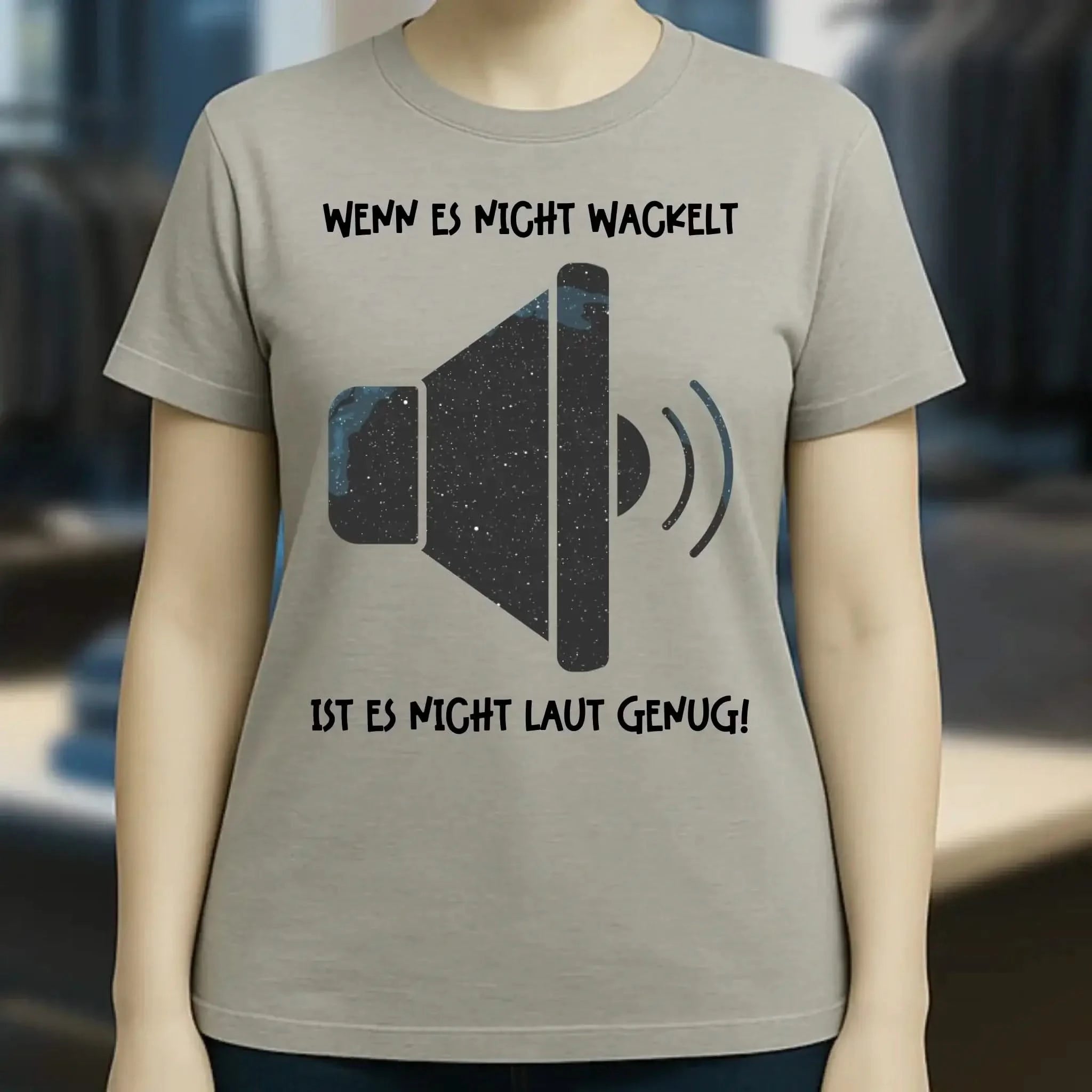 Echte Sternkarte als Lautsprecher + Text • Musik • Ladies Premium T-Shirt XS-2XL aus Bio-Baumwolle für Damen • Exklusivdesign • personalisiert